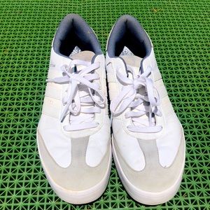White adidas golf shoes